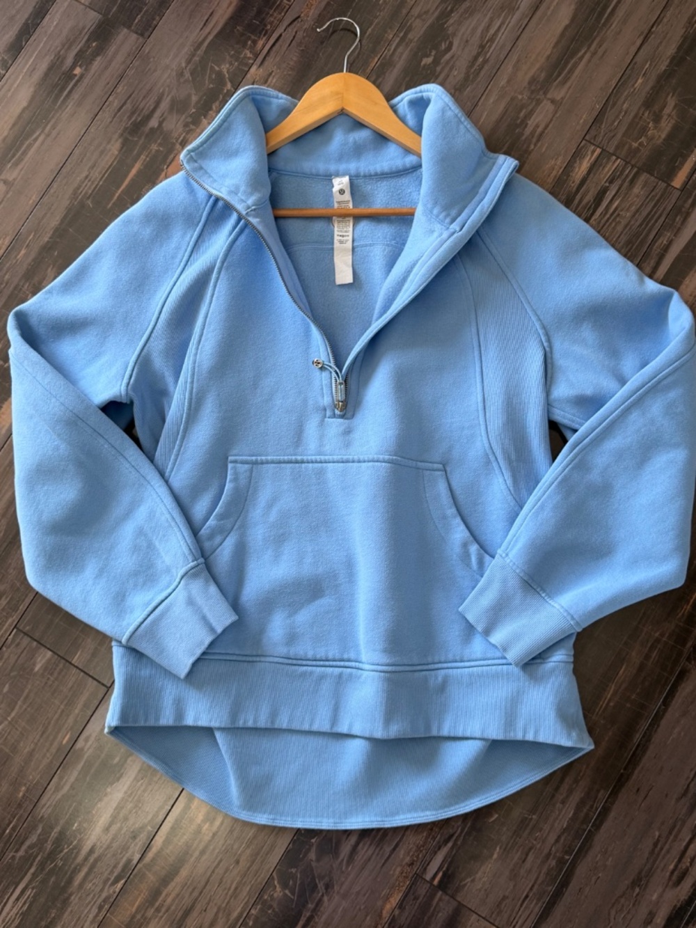 Lululemon Scuba Oversized Sweatshirt Funnel Neck Half Zip Longer Length Sinatra - Picture 6 of 16